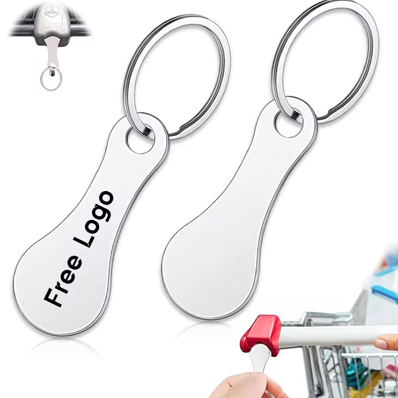 Shopping Cart Token Keychain